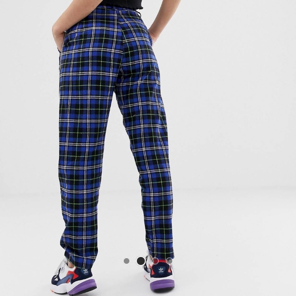 Daisy street cigarette cargo pants chain plaid - Picture 2 of 4